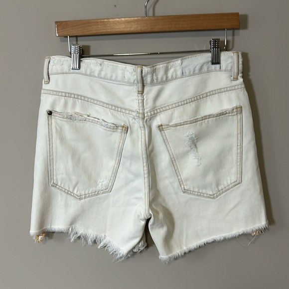 The Great The Easy Cut Off Short White Bleach Wash Jean Short Sz 25 NEW - Picture 7 of 12